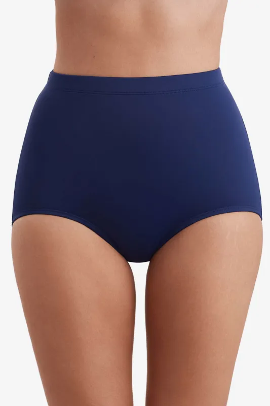 Divine Solid Girl Leg Brief - New Navy Blue sold by Longitude