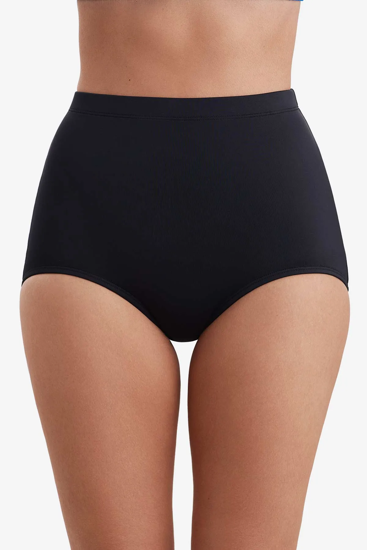 Divine Solid Girl Leg Brief - Black sold by Longitude