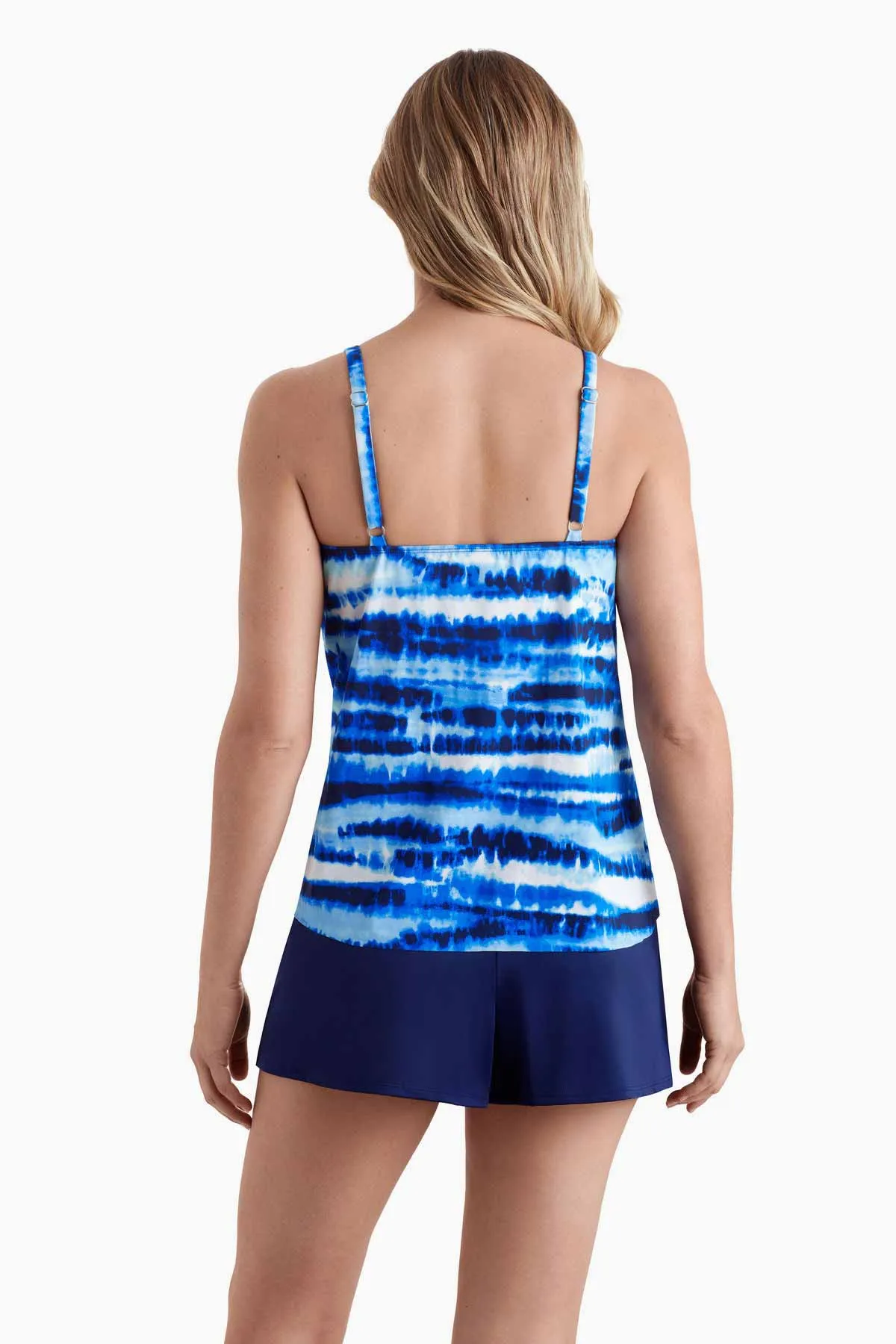 Asymmetrical Flounce Tankini Top - Tiger Sunrise sold by Longitude product image thumbnail 3