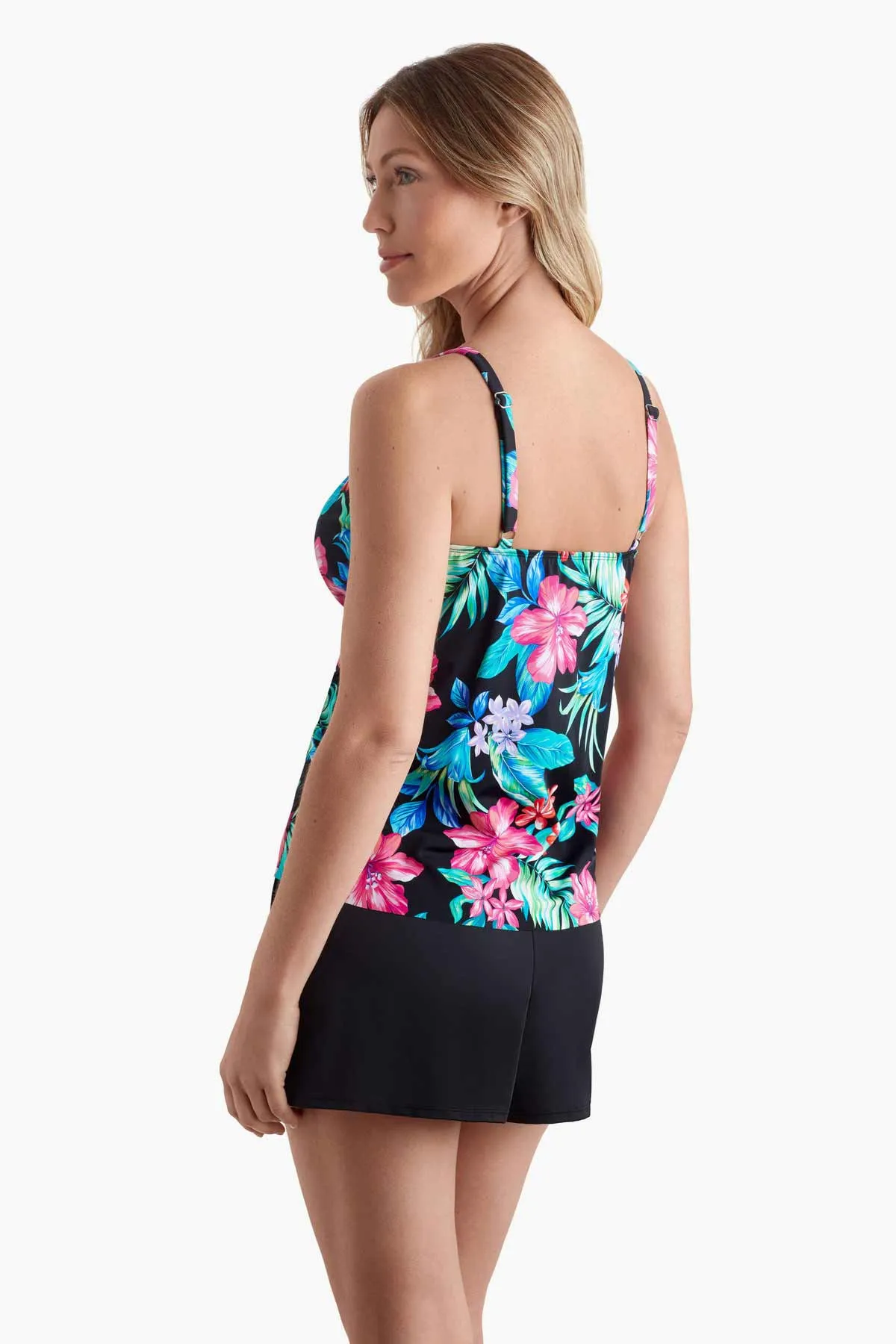 Asymmetrical Flounce Tankini Top - Island Hopping sold by Longitude product image thumbnail 2