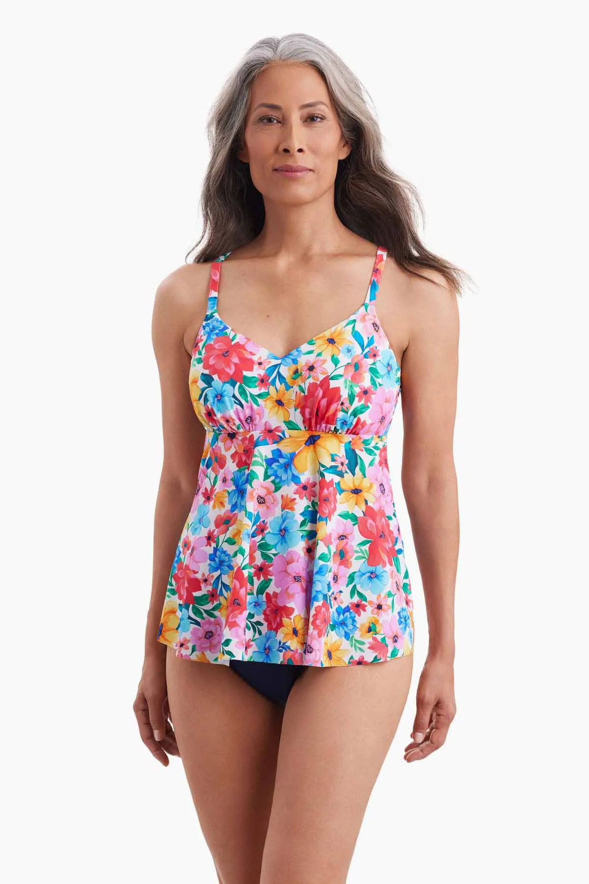 V-Neck Tankini Top - Wallflower sold by Longitude