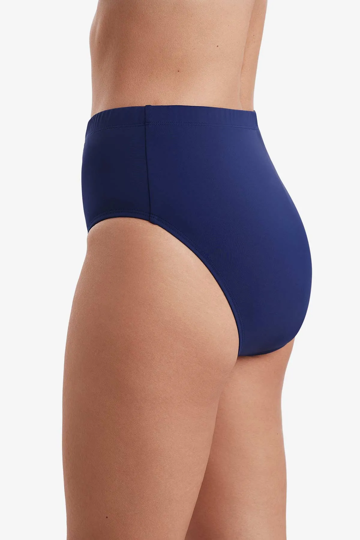 Plus Size Basic Brief Swim Bottom - Divine Solid New Navy Blue sold by Longitude product image thumbnail 2
