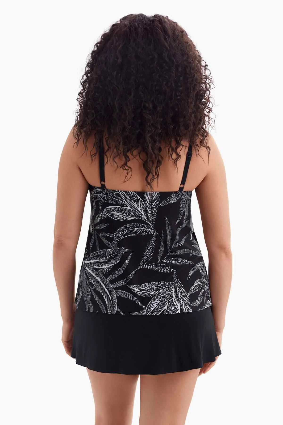 Long Torso Ruffle Faux Skirtini - Leaf Encounter sold by Longitude product image thumbnail 4