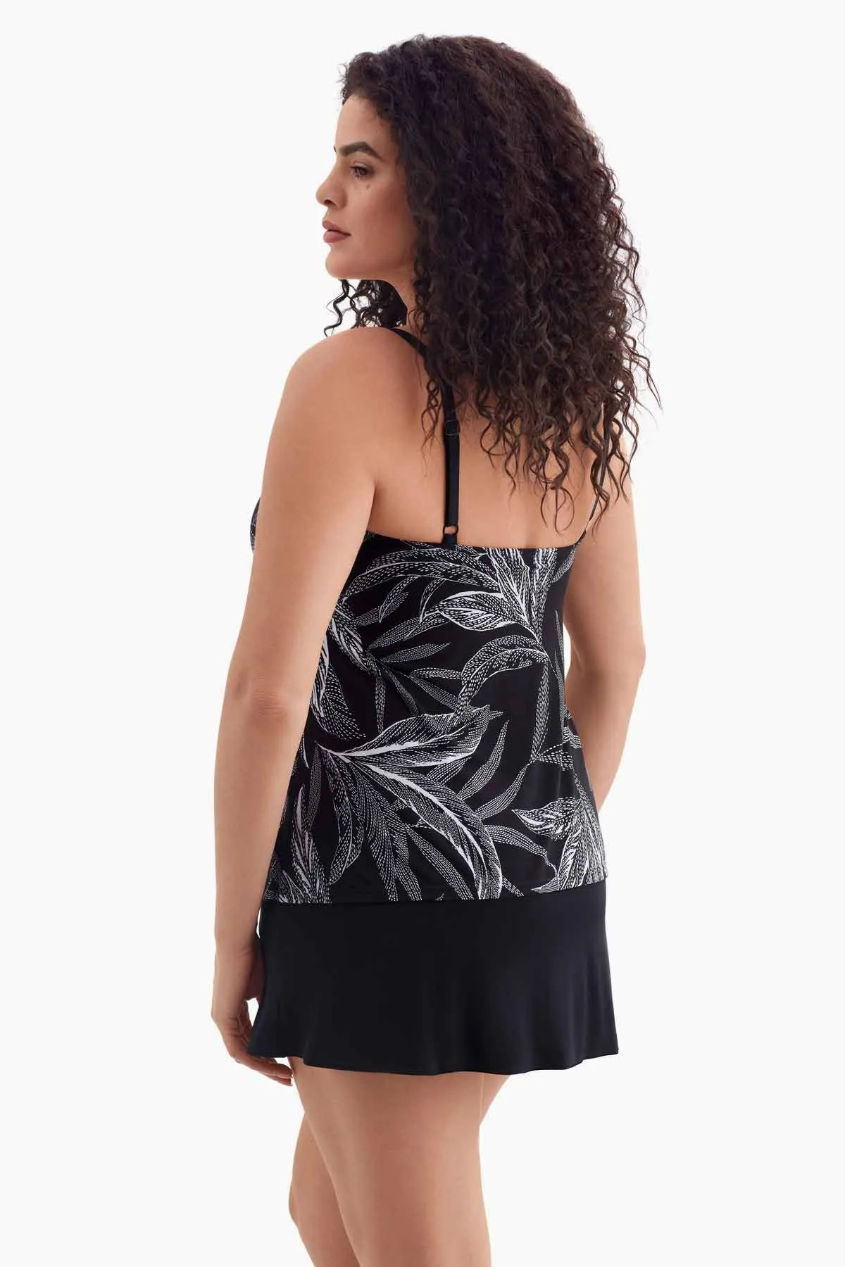 Long Torso Ruffle Faux Skirtini - Leaf Encounter sold by Longitude product image thumbnail 3