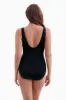 Plus Size Long Torso Ruffle Surplice One Piece - Leaf Encounter sold by Longitude