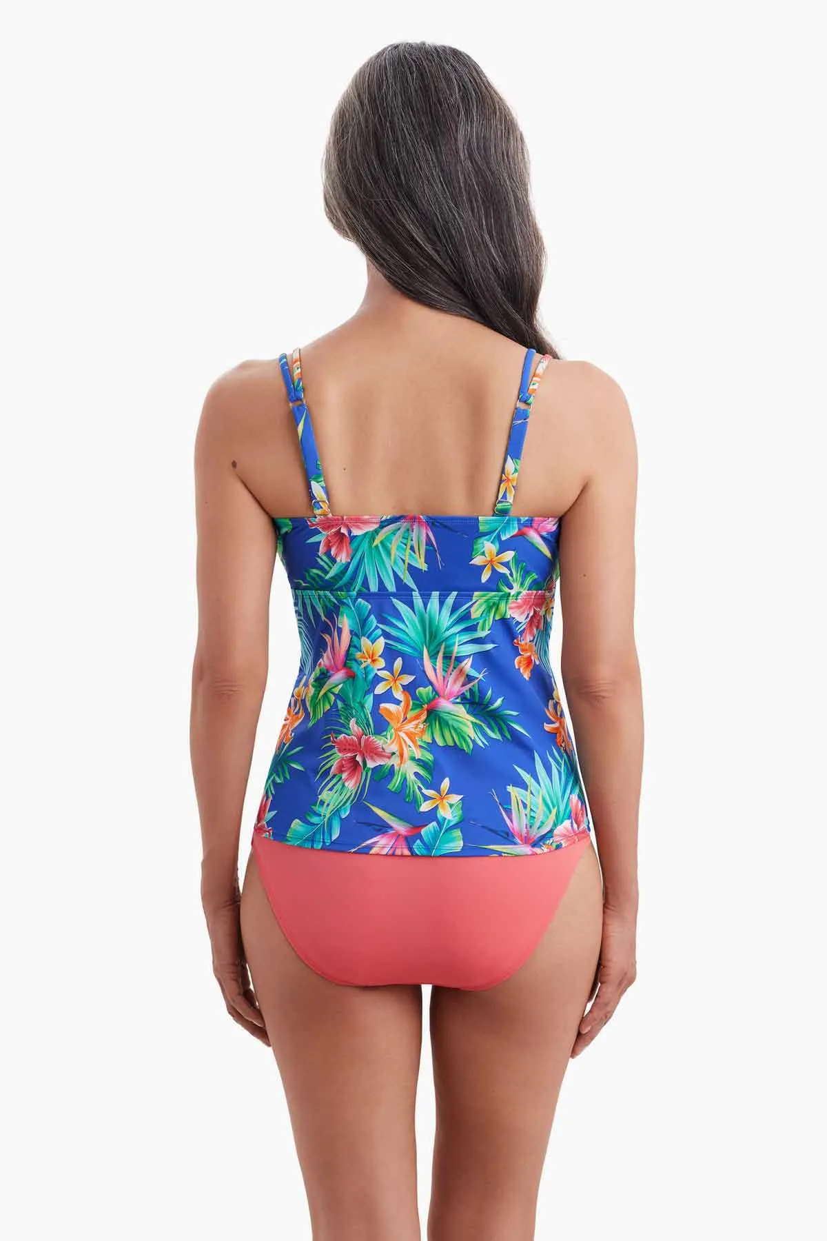 Crossover Tankini Top - Tropical Tendencies sold by Longitude product image thumbnail 3