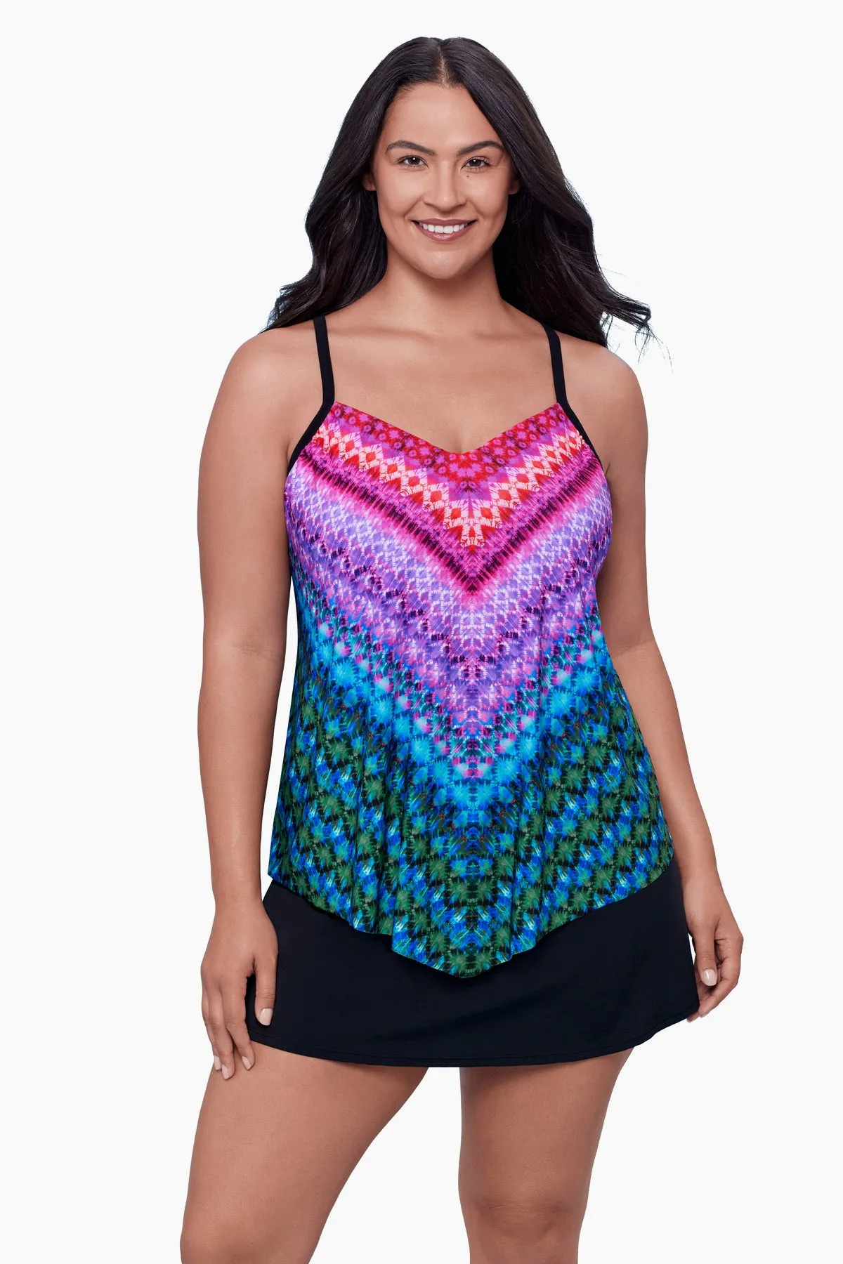 Plus Size Hank Tankini Top - Kona Corners sold by Longitude