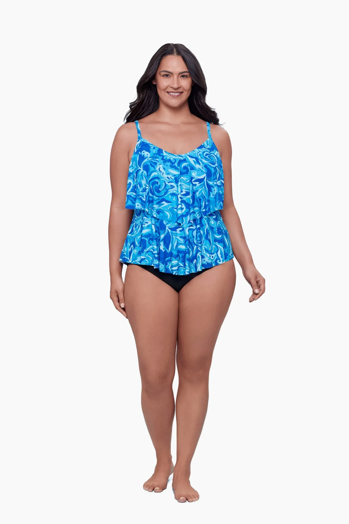 Plus Size Ronnie Tankini Top - Tumbled Paisley sold by Longitude product image thumbnail 2