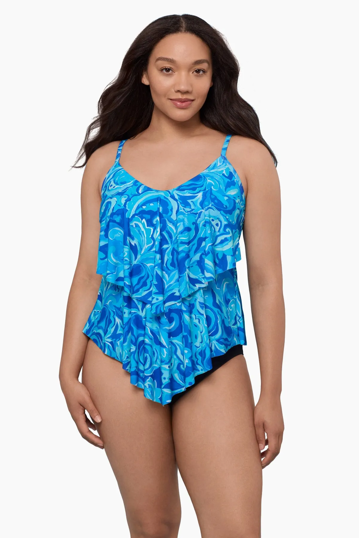 Ronnie Tankini Top - Tumbled Paisley sold by Longitude