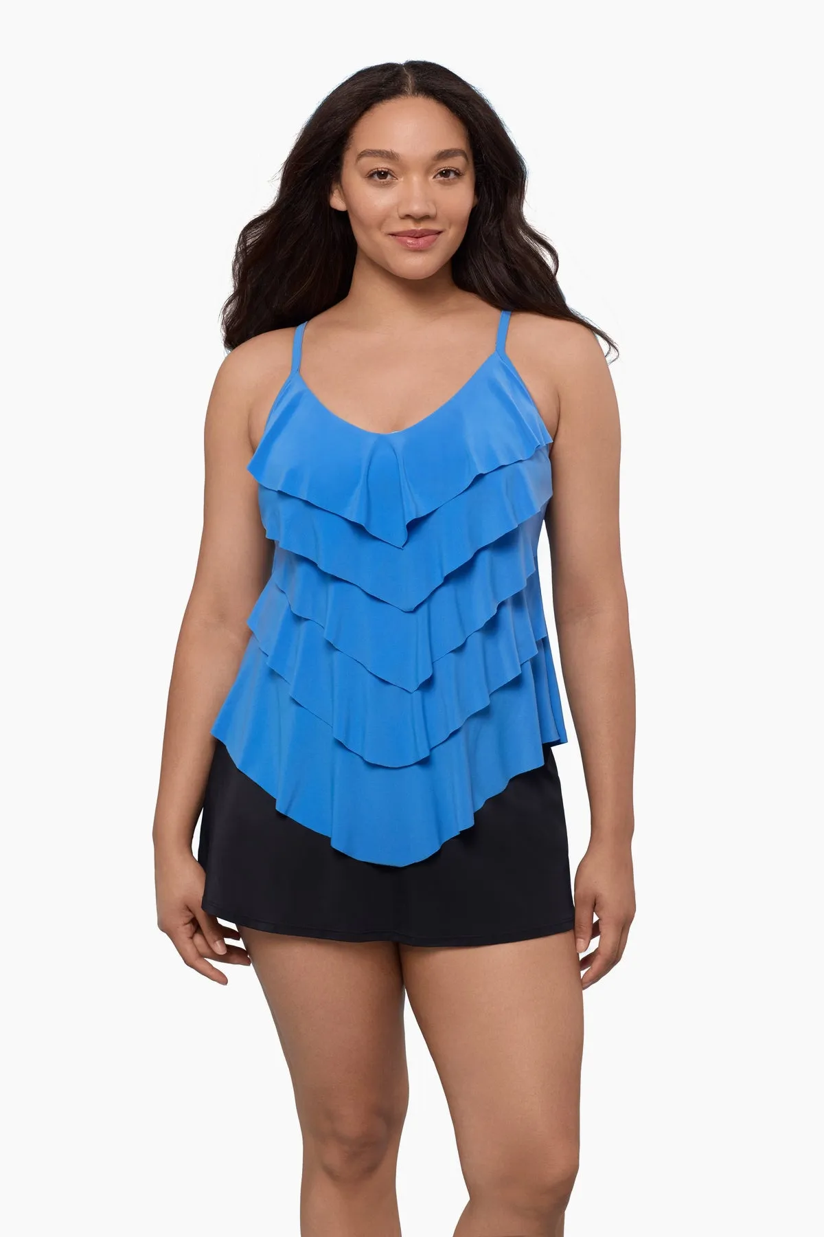Rachel Tankini Top - Blue Grotto sold by Longitude