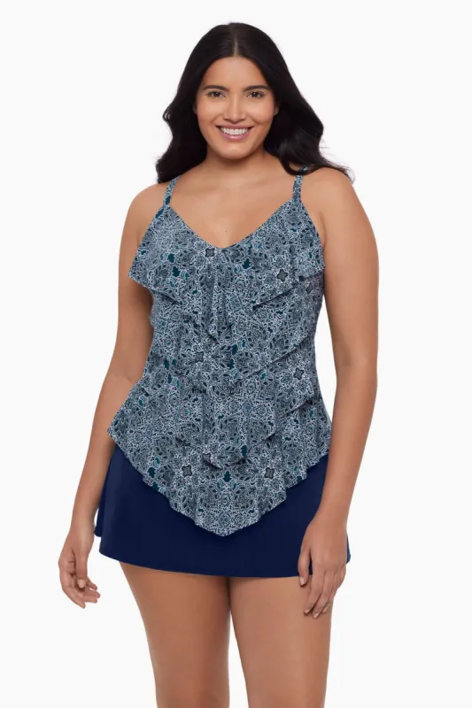 Lena Tankini Top - Tonga Tiles sold by Longitude