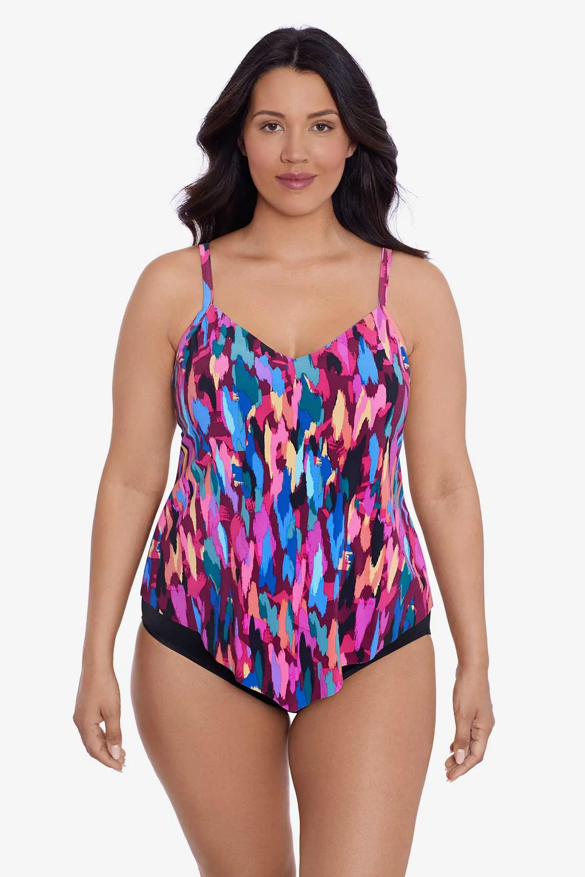Hank Tankini Top - Prisma-Flage sold by Longitude