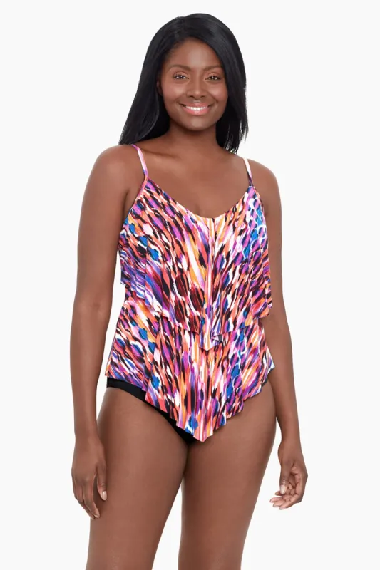 Ronnie Tankini Top - Rainy Day sold by Longitude