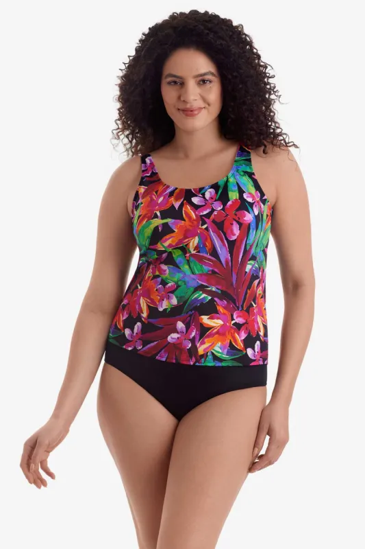 Mastectomy Basic Tankini Top - Secret Jungle sold by Longitude