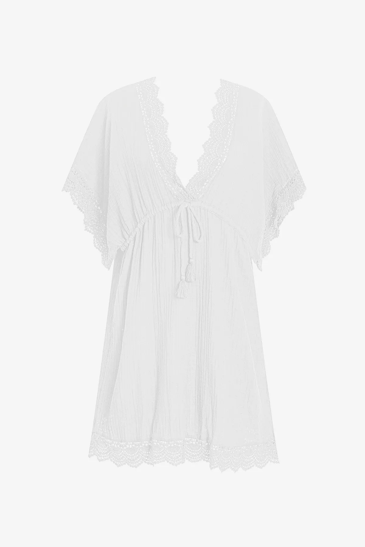 Horizon Tunic - White Bliss Gauze sold by Longitude product image thumbnail 4