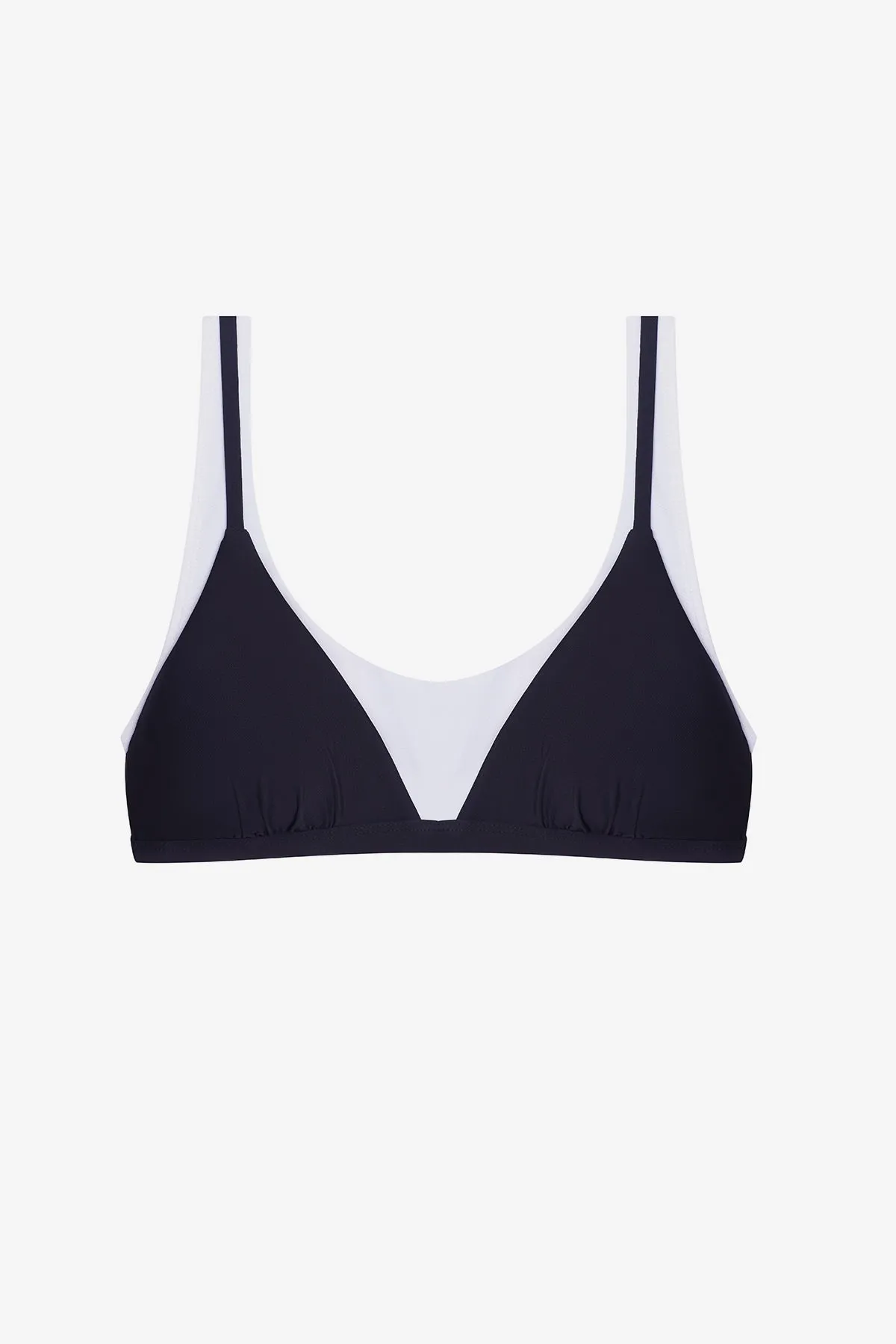 Drift Bra - Black/White Layered Solids sold by Longitude product image thumbnail 4