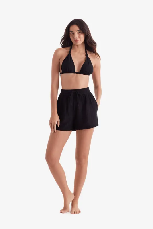 Vista Short - Black Bliss Gauze sold by Longitude