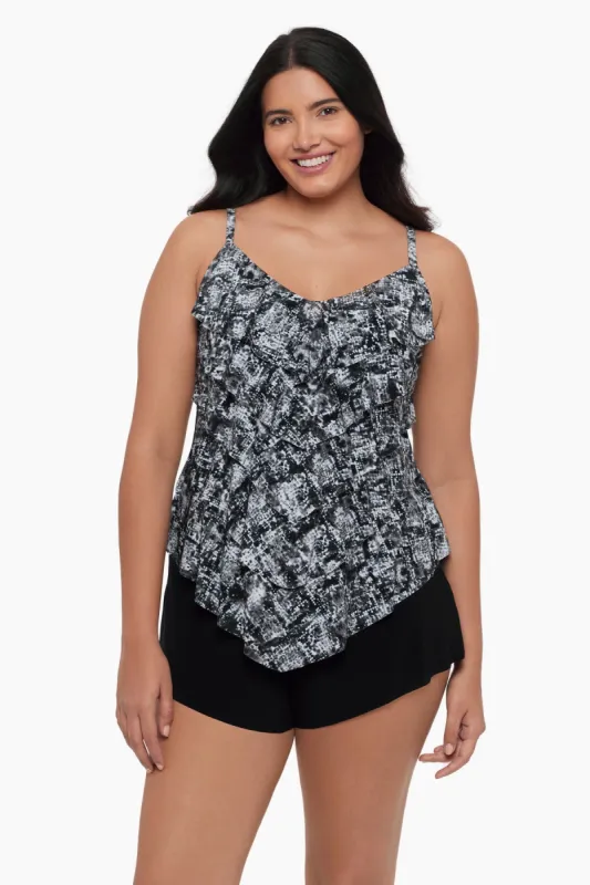 Rachel Tankini Top - Misty Mamba sold by Longitude