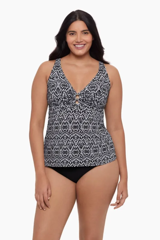 Molly Tankini Top - Balinese Block sold by Longitude