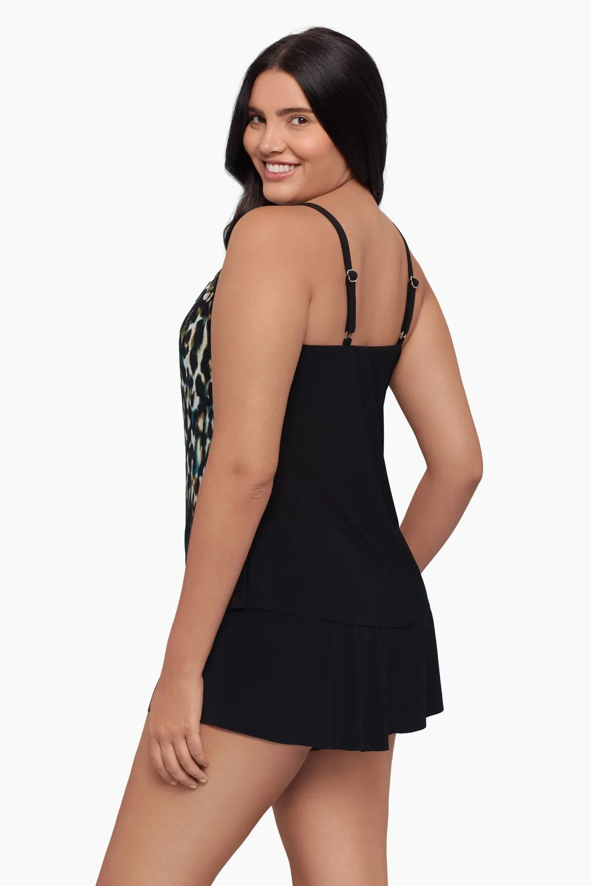 Hank Tankini Top - Leopard In The Mist sold by Longitude product image thumbnail 3