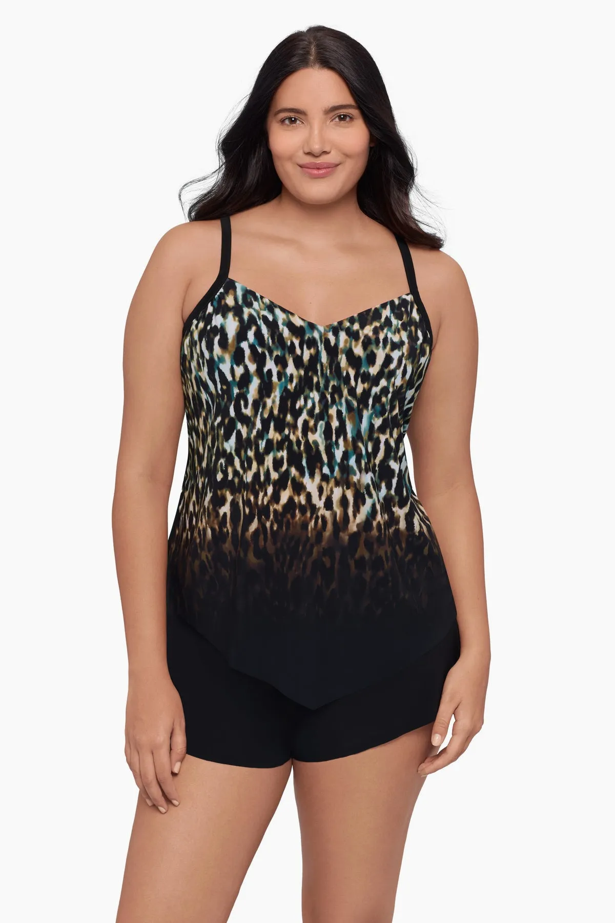 Hank Tankini Top - Leopard In The Mist sold by Longitude product image thumbnail 2