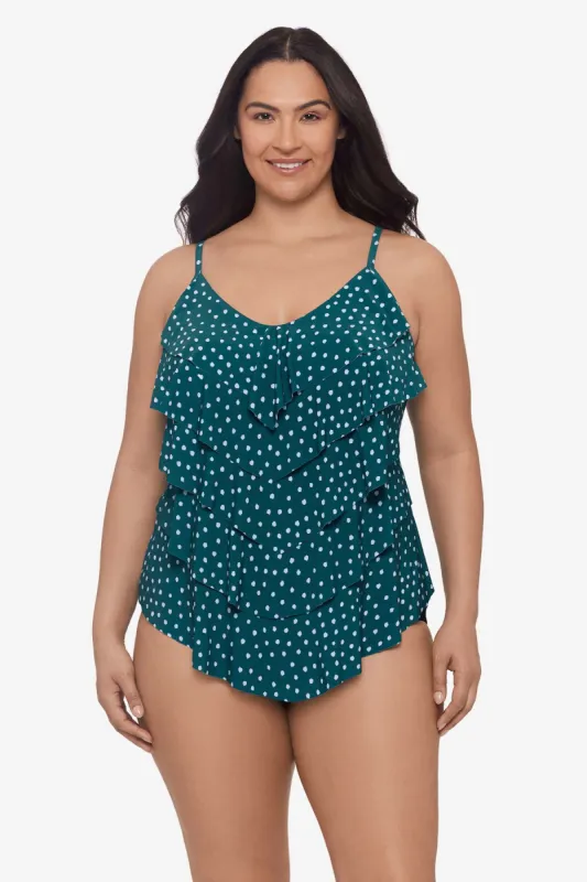 Plus Size Rachel Tankini Top - Sea Stones sold by Longitude