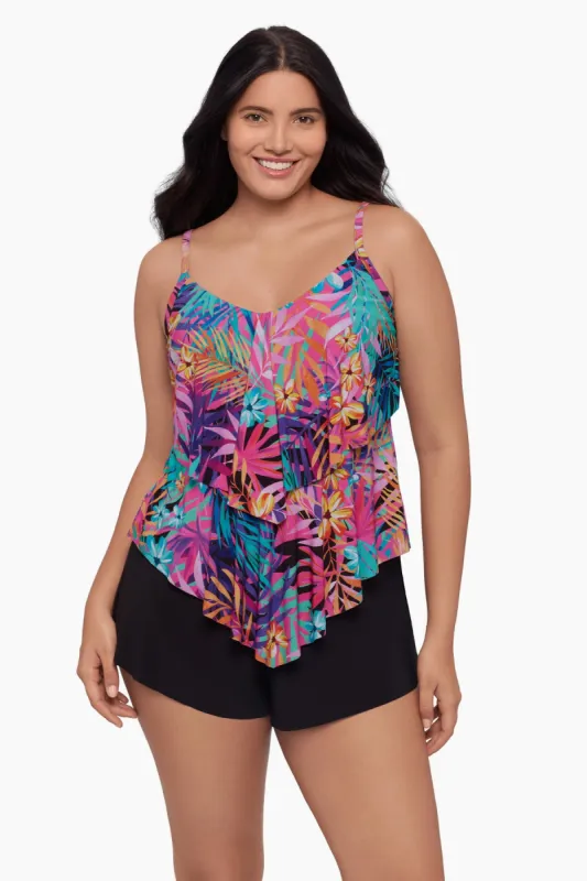 Ronnie Tankini Top - Caribbean Palms sold by Longitude