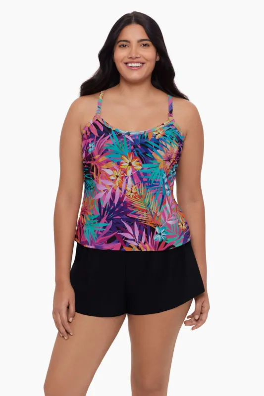 Farrah Romper - Caribbean Palms sold by Longitude