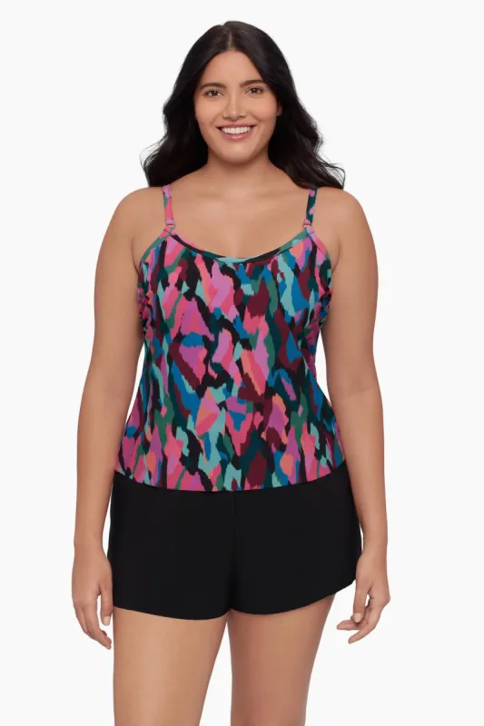 Plus Size Farrah Romper - Collage Patch sold by Longitude