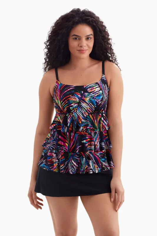 Long Torso Ruffle Faux Skirtini - Coolangata sold by Longitude