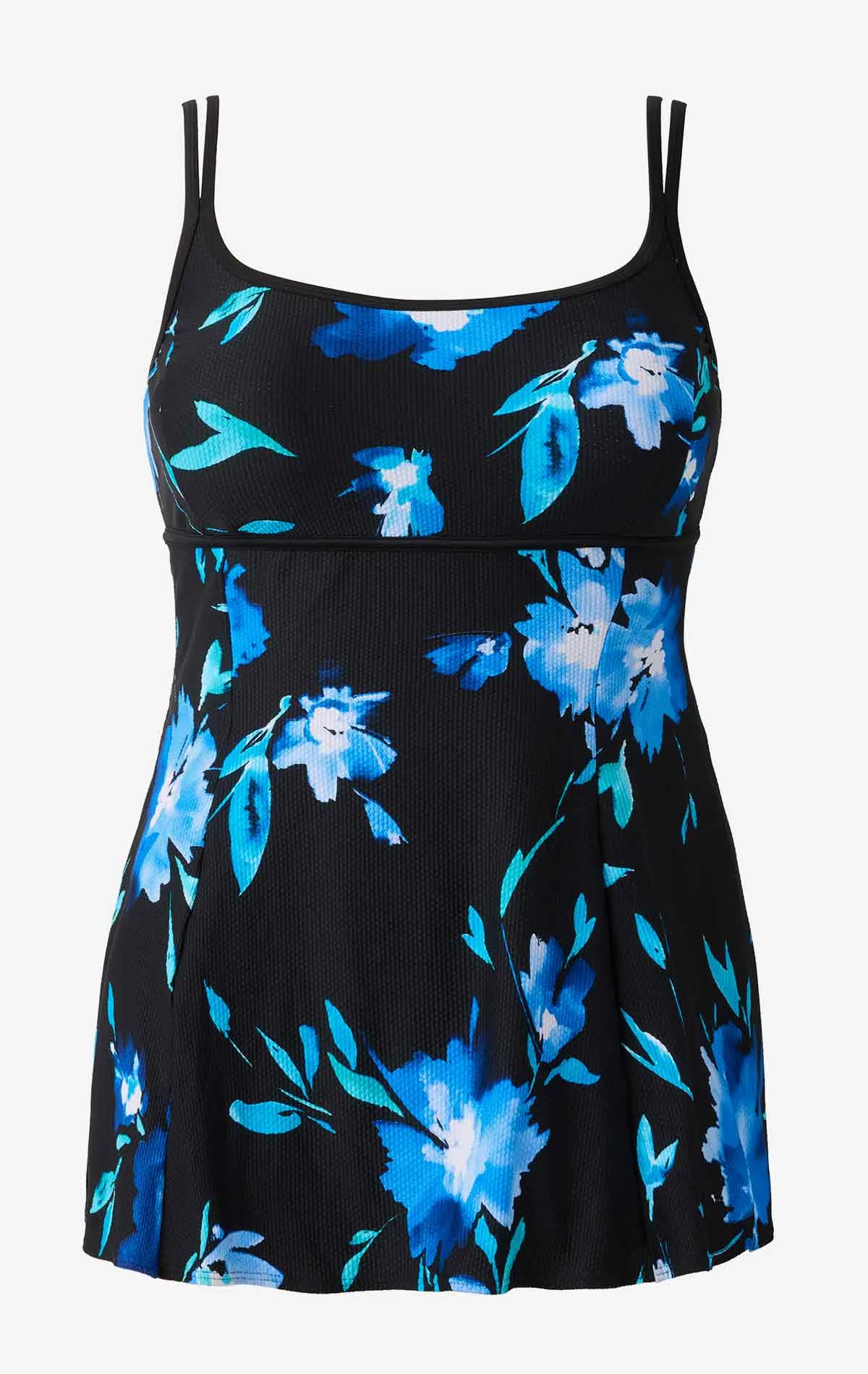 Plus Size Long Torso Empire Princess Seam Swim Dress - Whimsical sold by Longitude product image thumbnail 4