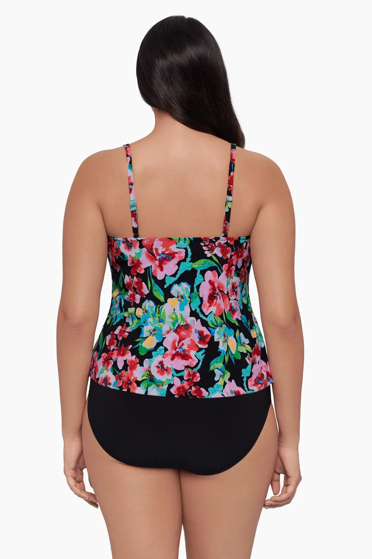 Plus Size Ronnie Tankini Top - Blooming Beauty sold by Longitude product image thumbnail 4