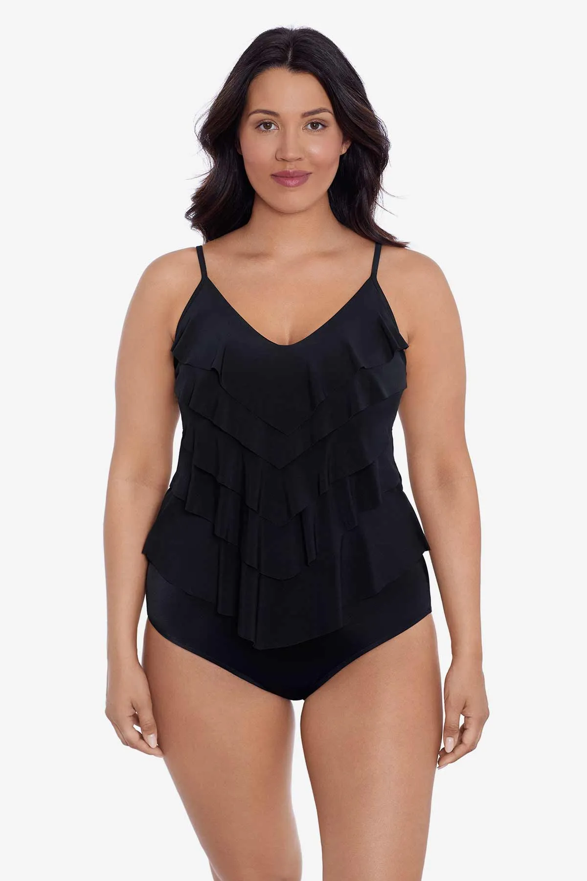 Rachel Tankini Top - Black sold by Longitude