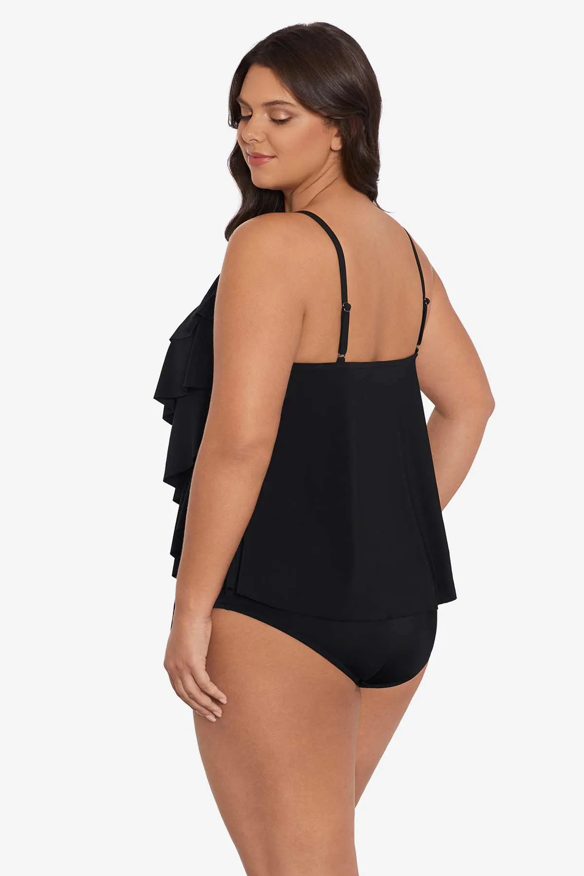 Plus Size Rachel Tankini Top - Black sold by Longitude product image thumbnail 2