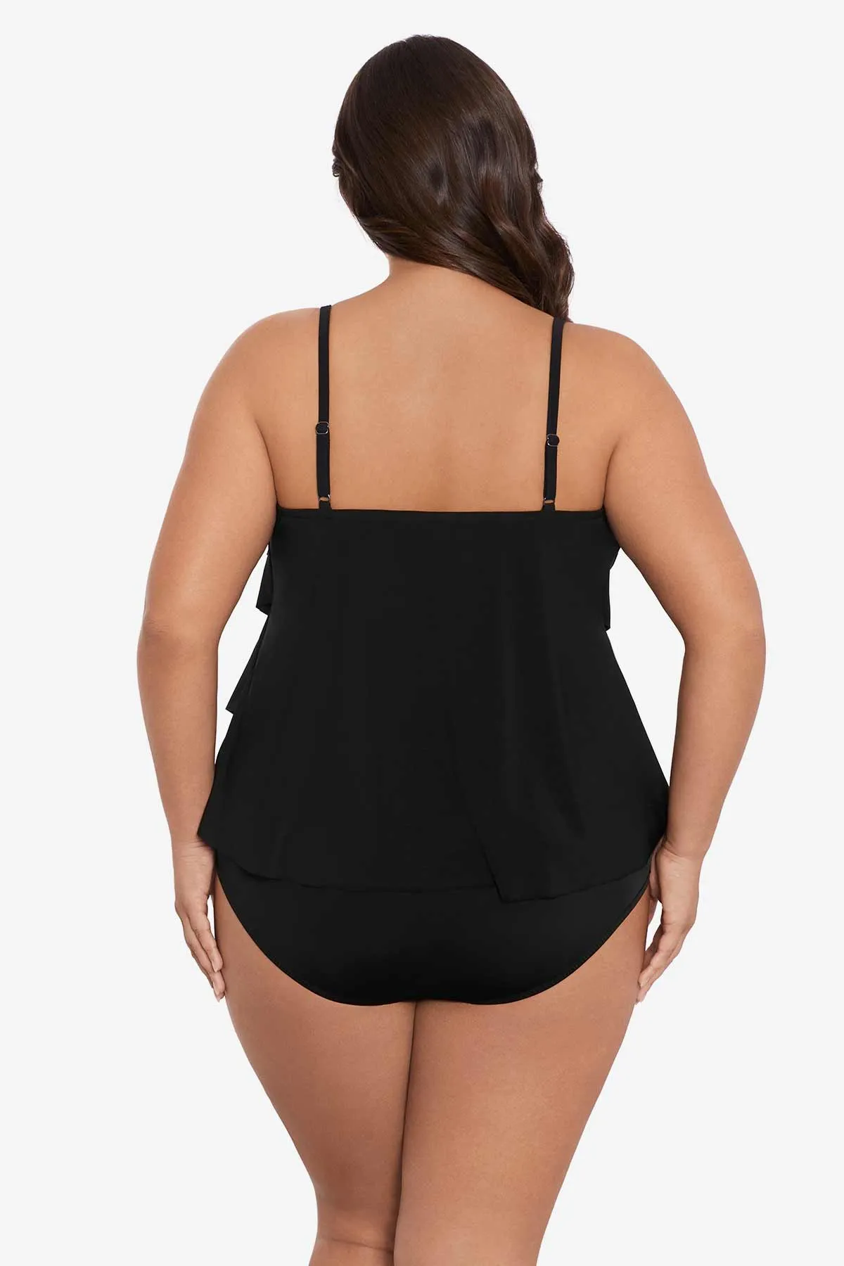 Plus Size Rachel Tankini Top - Black sold by Longitude product image thumbnail 3
