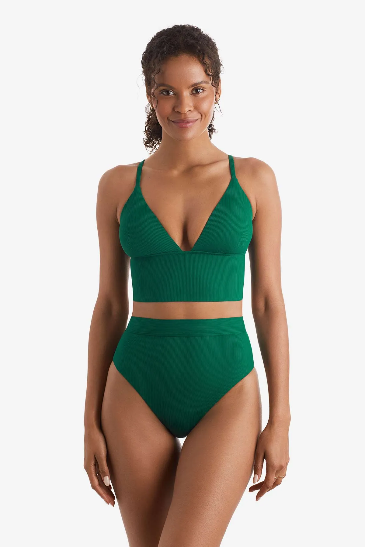 Blake Midkini - Emerald Lido Rib sold by Longitude
