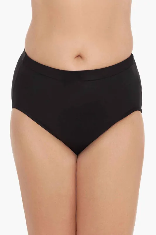 Plus Size Basic Brief - Black sold by Longitude