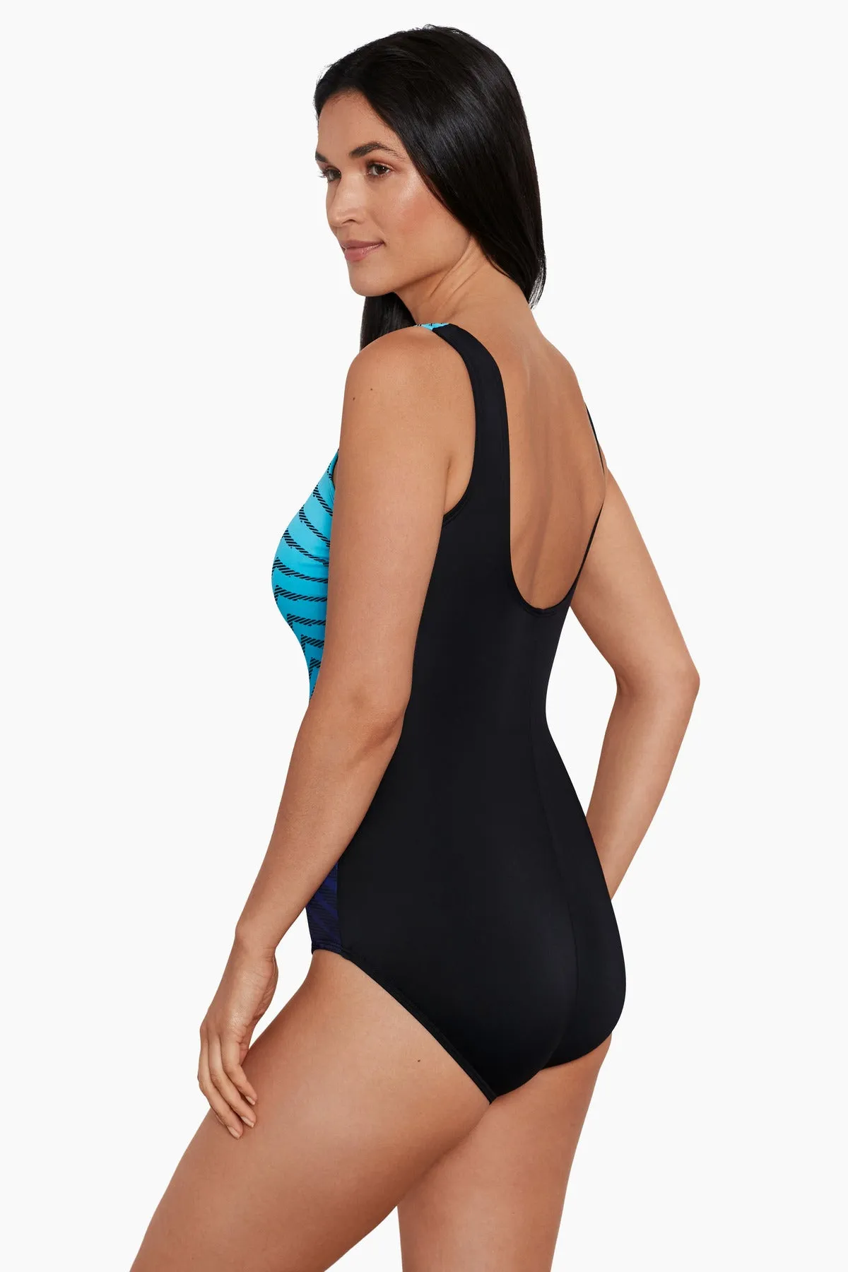 Prism Change Scoop Neck One Piece - Blue sold by Longitude product image thumbnail 2