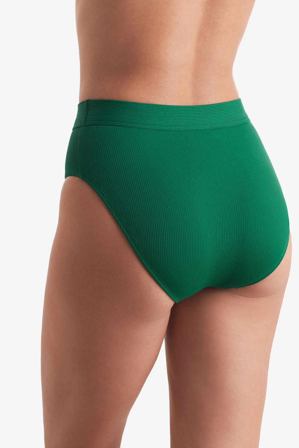Brooke High Waist Pant - Emerald Lido Rib sold by Longitude product image thumbnail 4