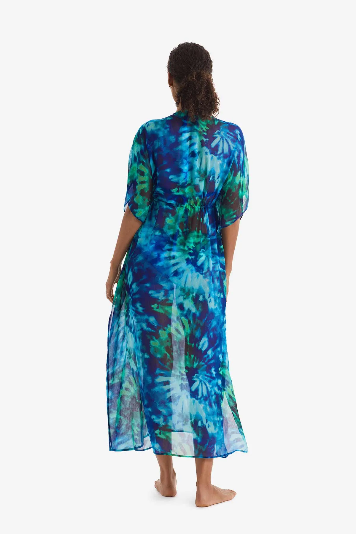 Dune Midi Caftan - Saltwater Tie Dye sold by Longitude product image thumbnail 4