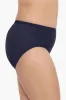 Plus Size Basic Brief Swim Bottom - Navy Blue sold by Longitude