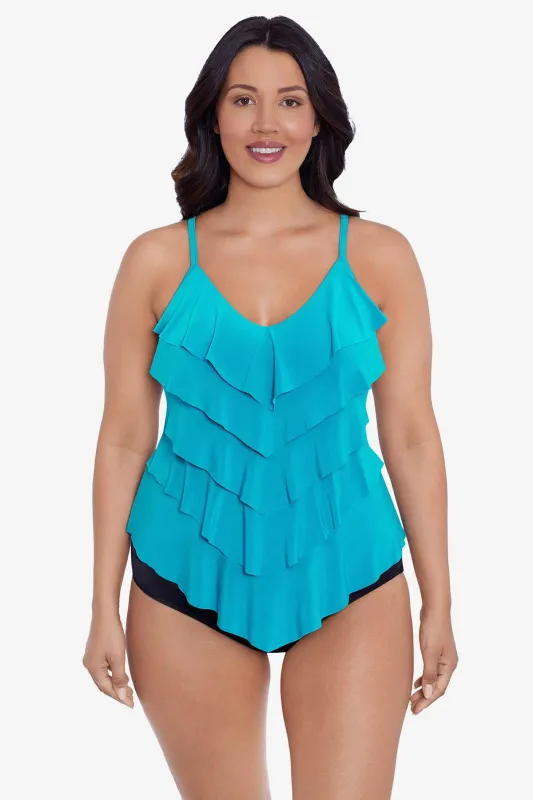Rachel Tankini Top - Turquoise sold by Longitude