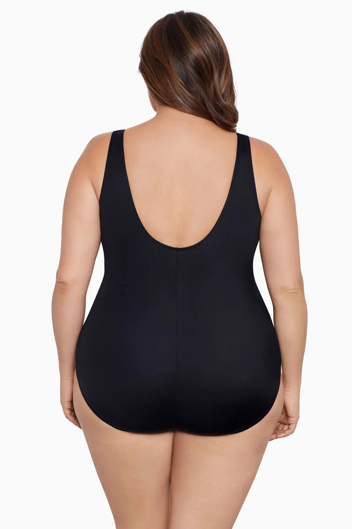 Plus Size Long Torso Ruffle Surplice One Piece - Gypsy sold by Longitude product image thumbnail 3