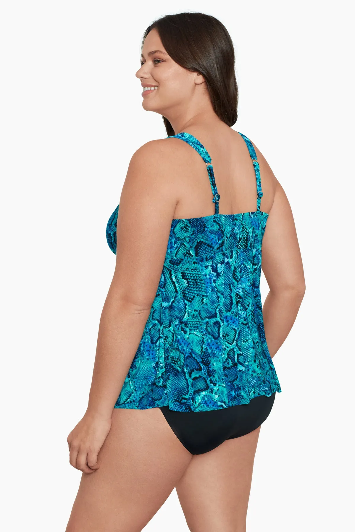 Plus Size Lily Tankini Top - Ocean Serpent sold by Longitude product image thumbnail 2