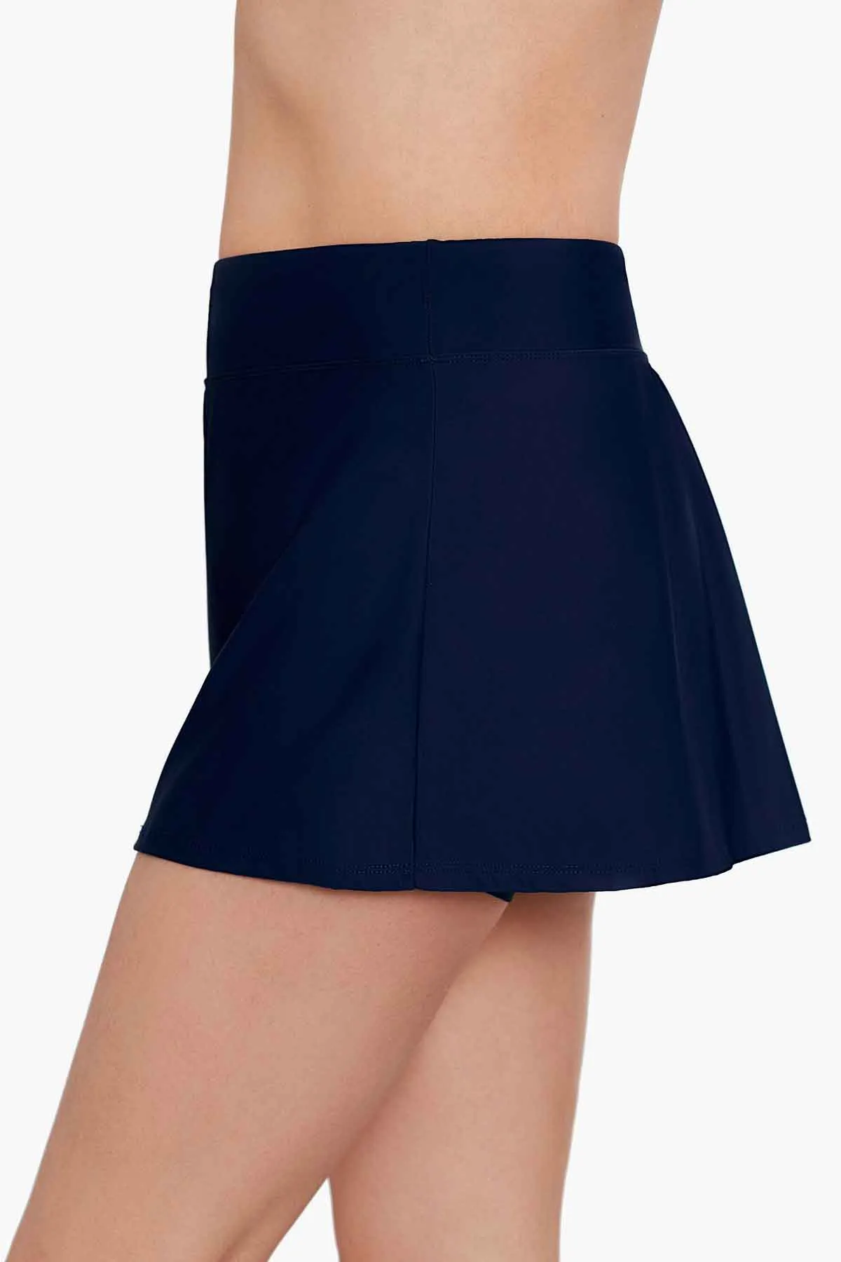 Skort With Zip Pocket Swim Bottom - Navy Blue sold by Longitude product image thumbnail 2