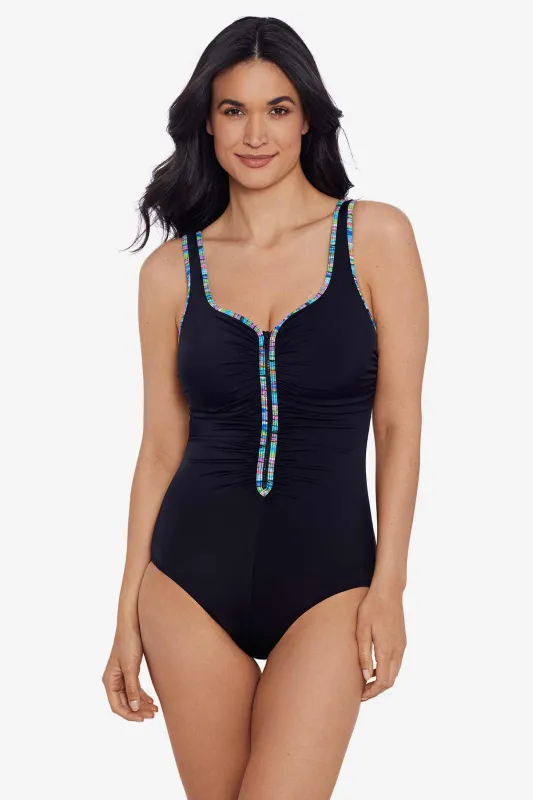 Zip Tank One Piece - Rainbow Effect sold by Longitude