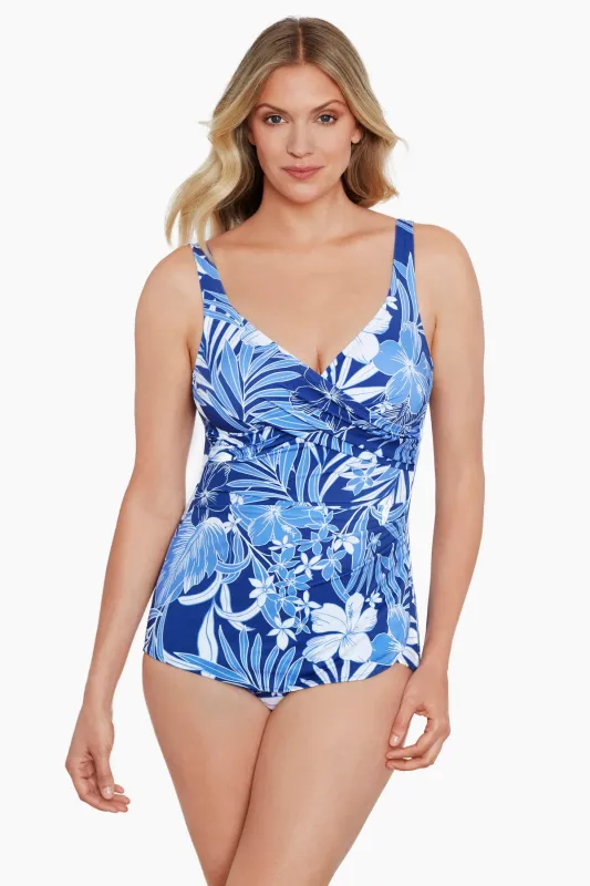 Cross Over Sarong One Piece - In My Blues sold by Longitude