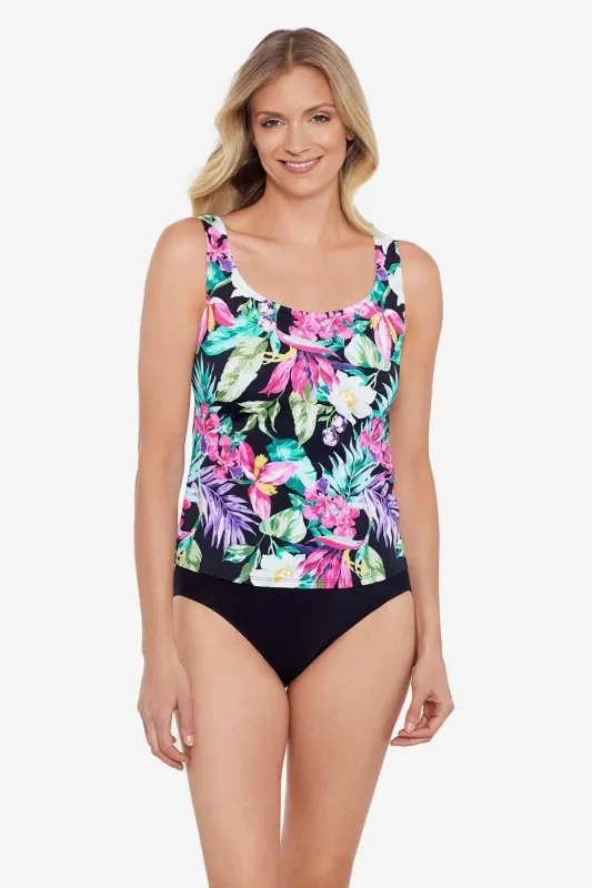 Mastectomy Basic Tankini Top - Mystic Tropic sold by Longitude