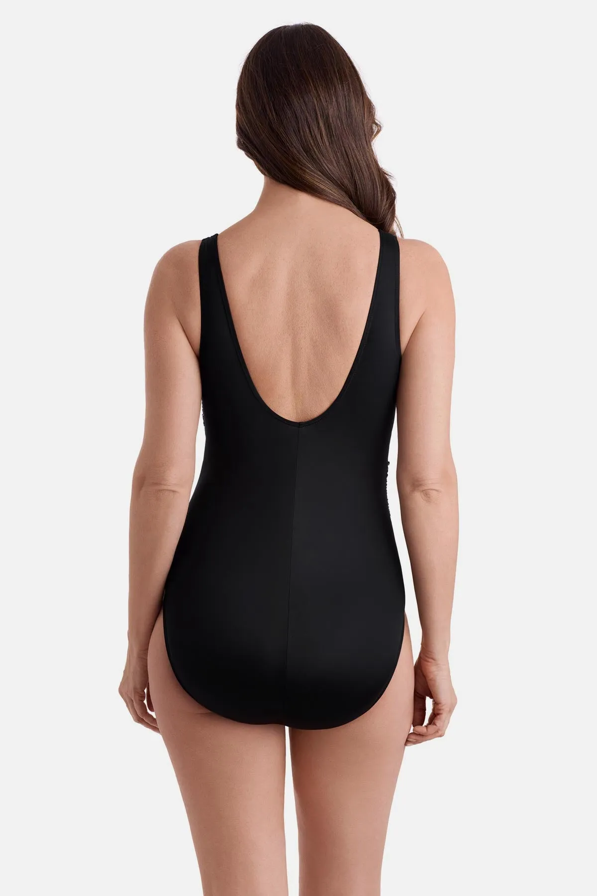 Plus Size Long Torso Wrap Sash Tank One Piece - Wingful Thinking sold by Longitude product image thumbnail 3