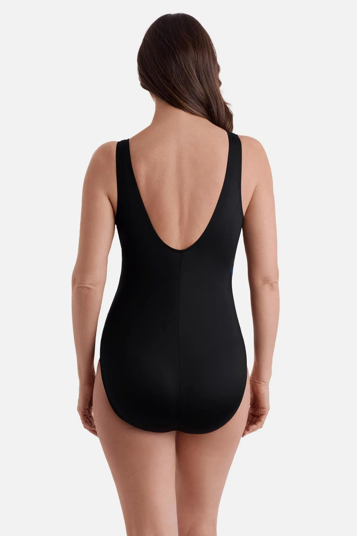 Plus Size Long Torso Ruffle Surplice One Piece - Carnival Dance sold by Longitude product image thumbnail 4